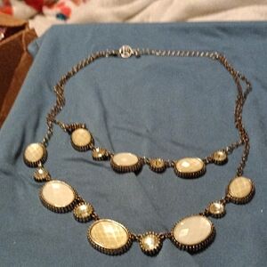 Elegant Gold and Cream Necklace By EL